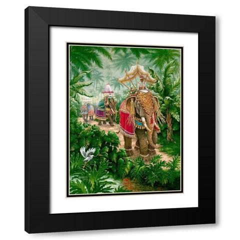 Festival Bound Black Modern Wood Framed Art Print with Double Matting by Kruskamp, Janet