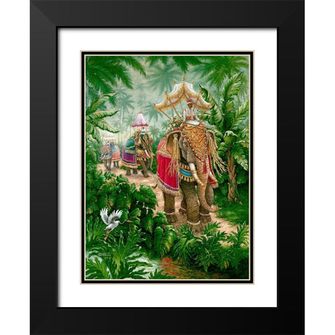 Festival Bound Black Modern Wood Framed Art Print with Double Matting by Kruskamp, Janet