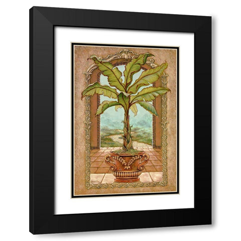 Classical Banana Tree Black Modern Wood Framed Art Print with Double Matting by Kruskamp, Janet
