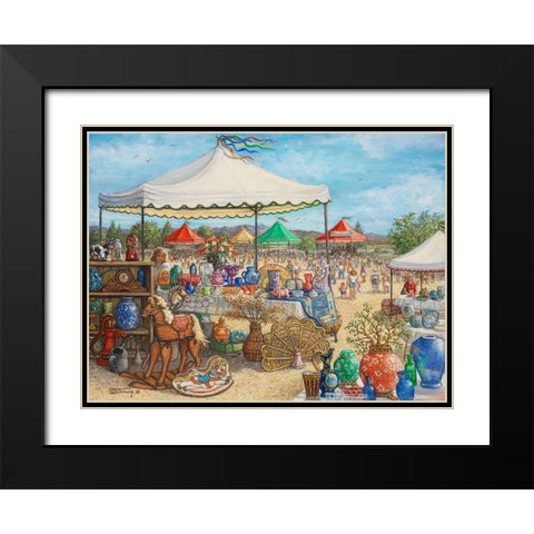 Antique Fair Black Modern Wood Framed Art Print with Double Matting by Kruskamp, Janet