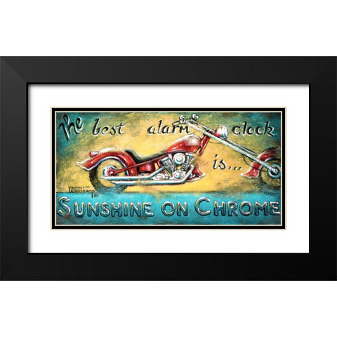 Sunshine on Chrome Black Modern Wood Framed Art Print with Double Matting by Kruskamp, Janet