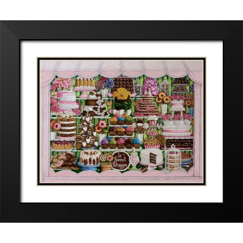 Sweet Shoppe Black Modern Wood Framed Art Print with Double Matting by Kruskamp, Janet