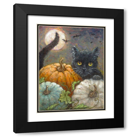 Halloween I Black Modern Wood Framed Art Print with Double Matting by Kruskamp, Janet