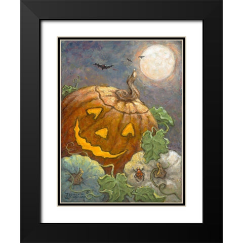 Halloween II Black Modern Wood Framed Art Print with Double Matting by Kruskamp, Janet