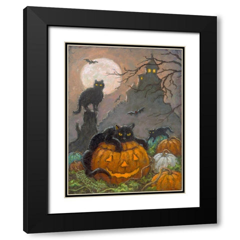 Halloween III Black Modern Wood Framed Art Print with Double Matting by Kruskamp, Janet