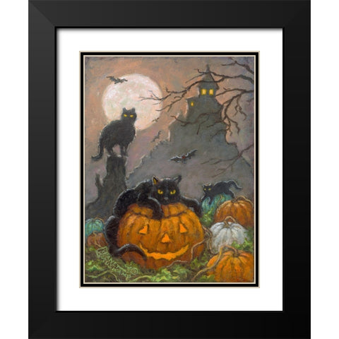 Halloween III Black Modern Wood Framed Art Print with Double Matting by Kruskamp, Janet