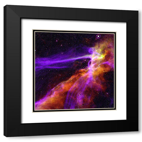 Cygnus Loop Supernova Blast Wave Black Modern Wood Framed Art Print with Double Matting by NASA