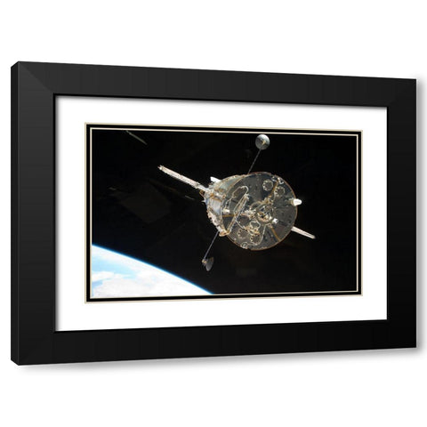 Hubble Released 2009 Black Modern Wood Framed Art Print with Double Matting by NASA