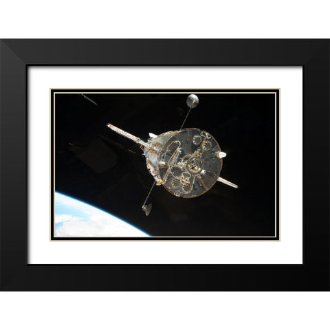 Hubble Released 2009 Black Modern Wood Framed Art Print with Double Matting by NASA