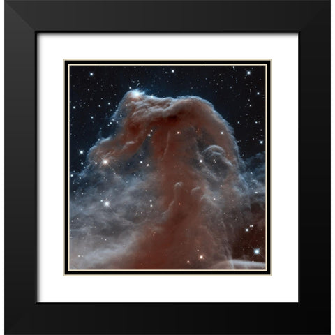 Horsehead of a Different Color Black Modern Wood Framed Art Print with Double Matting by NASA