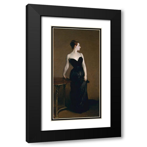Portrait of Madame X1884 Black Modern Wood Framed Art Print with Double Matting by Sargent, John Singer