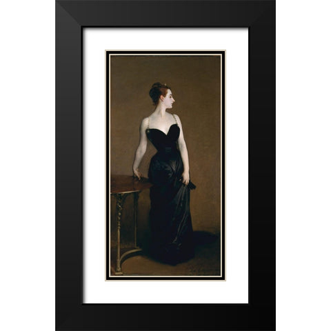 Portrait of Madame X1884 Black Modern Wood Framed Art Print with Double Matting by Sargent, John Singer