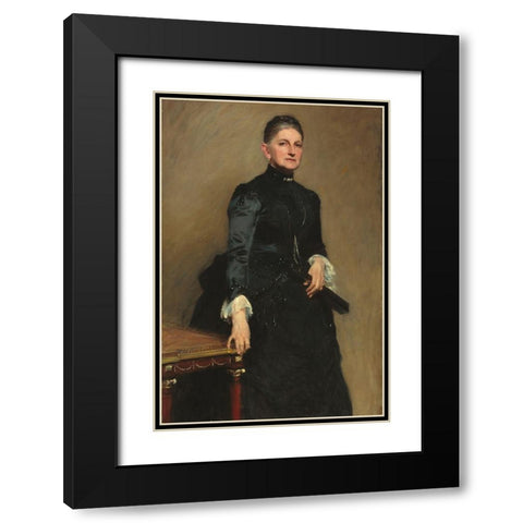 Eleanora ODonnell Iselin (Mrs. Adrian Iselin) Black Modern Wood Framed Art Print with Double Matting by Sargent, John Singer