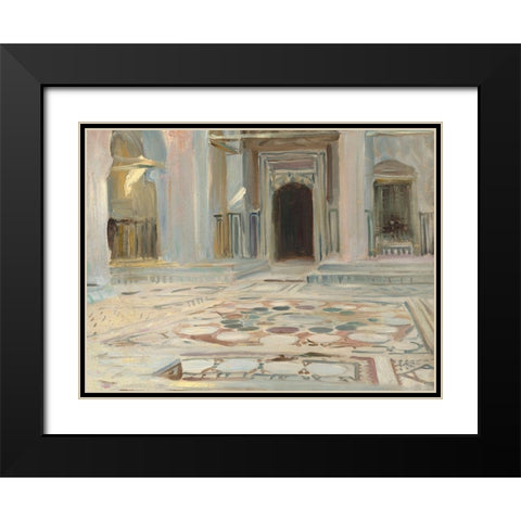 Pavement, Cairo Black Modern Wood Framed Art Print with Double Matting by Sargent, John Singer
