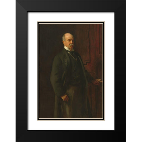 Peter A. B. Widener Black Modern Wood Framed Art Print with Double Matting by Sargent, John Singer