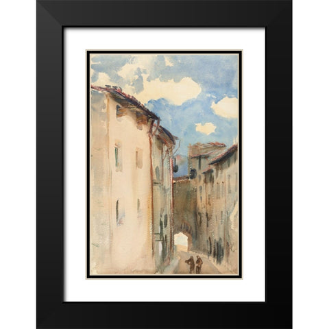 Camprodon, Spain Black Modern Wood Framed Art Print with Double Matting by Sargent, John Singer