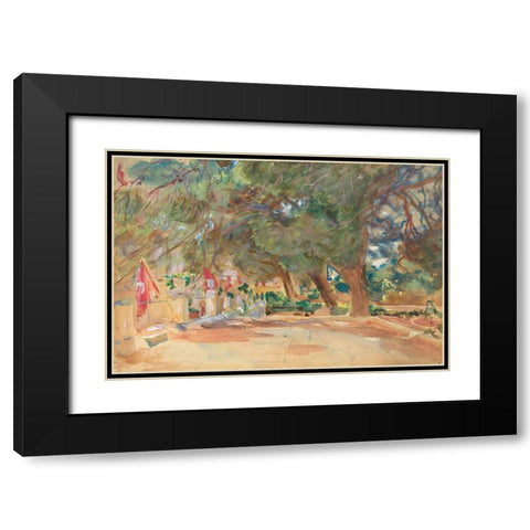 A War Memorial Black Modern Wood Framed Art Print with Double Matting by Sargent, John Singer
