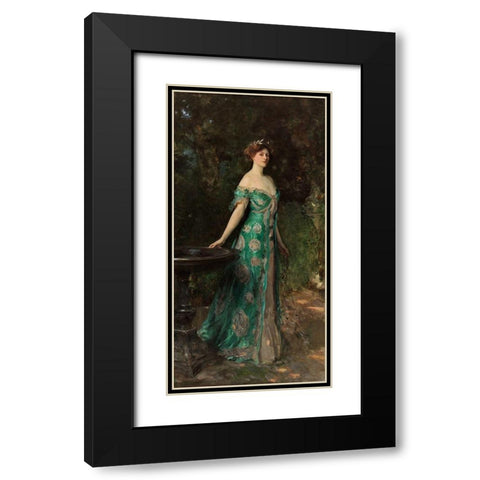 Portrait of Millicent, Duchess of Sutherland, 1904 Black Modern Wood Framed Art Print with Double Matting by Sargent, John Singer