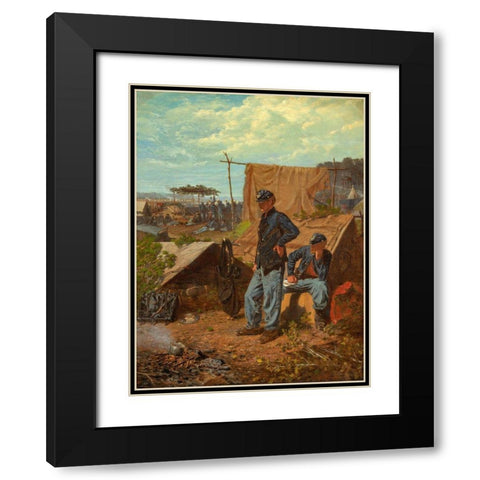 Home, Sweet Home Black Modern Wood Framed Art Print with Double Matting by Homer, Winslow
