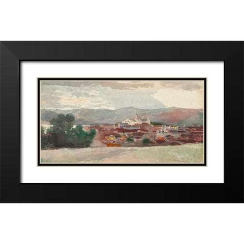 View of Santiago de Cuba Black Modern Wood Framed Art Print with Double Matting by Homer, Winslow