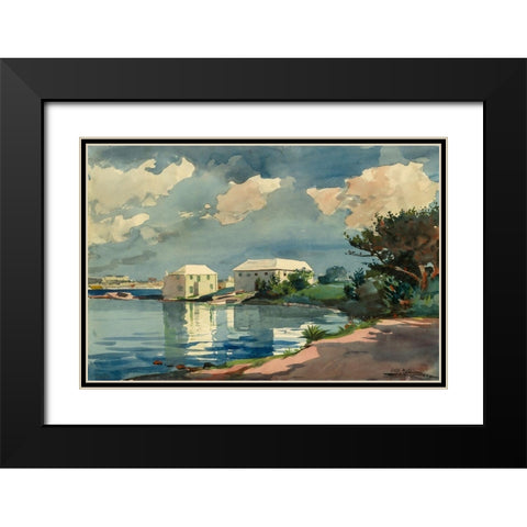 Salt Kettle, Bermuda Black Modern Wood Framed Art Print with Double Matting by Homer, Winslow