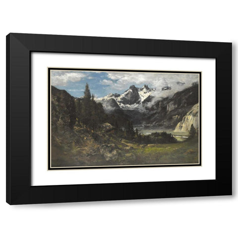 Headwaters of the San Joaquin Black Modern Wood Framed Art Print with Double Matting by Keith, William