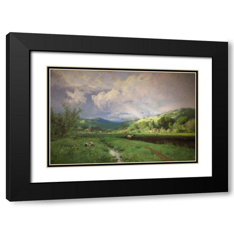 Spring in Marin County, California Black Modern Wood Framed Art Print with Double Matting by Keith, William