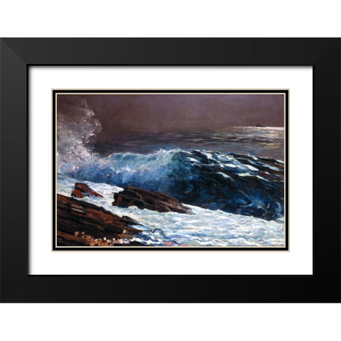 Sunlight on the Coast Black Modern Wood Framed Art Print with Double Matting by Homer, Winslow