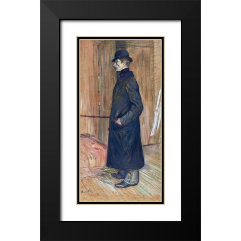 Gaston Bonnefoy Black Modern Wood Framed Art Print with Double Matting by Toulouse-Lautrec, Henri de
