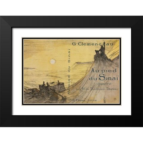 Au pied du Sinai Couverture Black Modern Wood Framed Art Print with Double Matting by Toulouse-Lautrec, Henri de