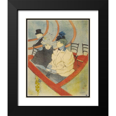 The great lodge Black Modern Wood Framed Art Print with Double Matting by Toulouse-Lautrec, Henri de