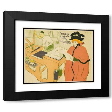 Cover for Lestampe originale Black Modern Wood Framed Art Print with Double Matting by Toulouse-Lautrec, Henri de