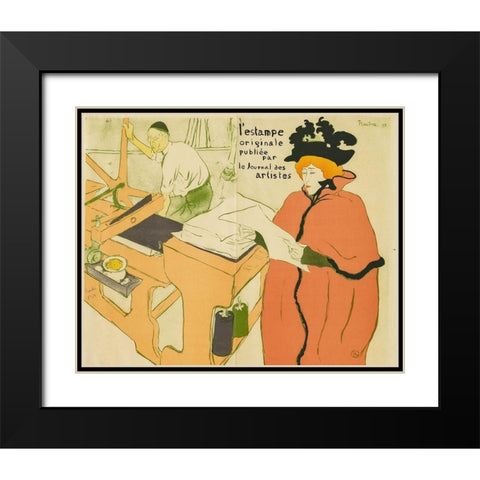 Cover for Lestampe originale Black Modern Wood Framed Art Print with Double Matting by Toulouse-Lautrec, Henri de