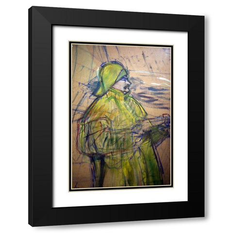 Maurice Joyant Black Modern Wood Framed Art Print with Double Matting by Toulouse-Lautrec, Henri de