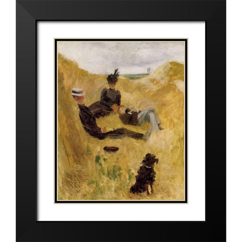 Party in the Country Black Modern Wood Framed Art Print with Double Matting by Toulouse-Lautrec, Henri de