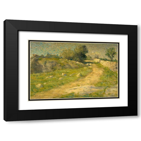 The Lane Black Modern Wood Framed Art Print with Double Matting by Weir, J Alden