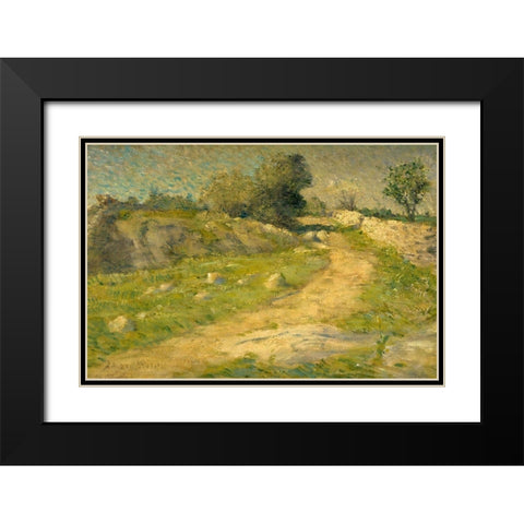 The Lane Black Modern Wood Framed Art Print with Double Matting by Weir, J Alden