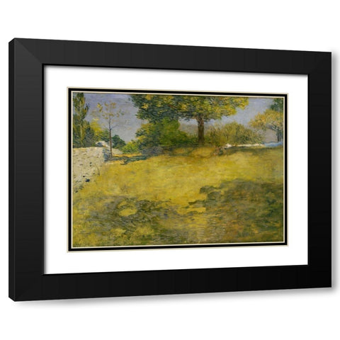 The High Pasture Black Modern Wood Framed Art Print with Double Matting by Weir, J Alden