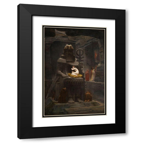 Bride of Belus Black Modern Wood Framed Art Print with Double Matting by Motte, Henri