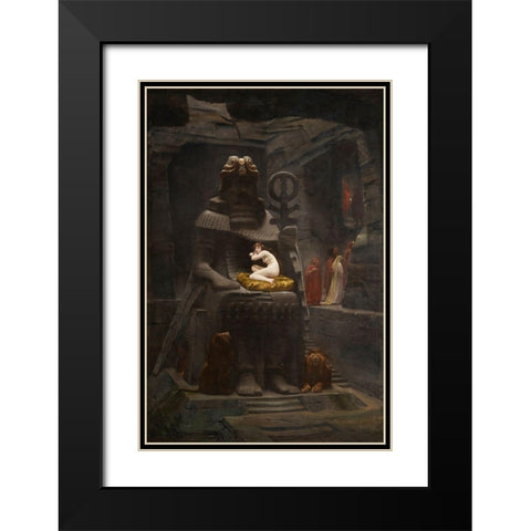 Bride of Belus Black Modern Wood Framed Art Print with Double Matting by Motte, Henri