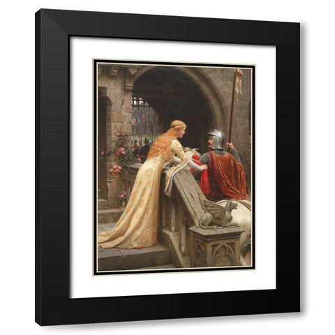 God Speed Black Modern Wood Framed Art Print with Double Matting by Leighton, Edmund