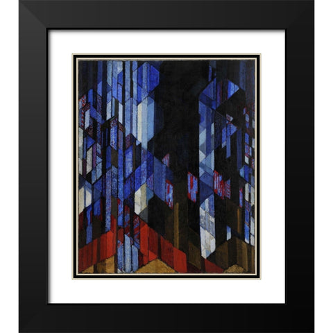 The Cathedral Black Modern Wood Framed Art Print with Double Matting by Kupka, Frantisek