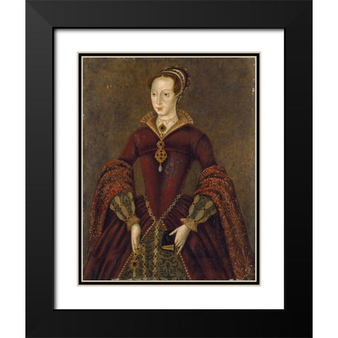 Streatham portrait Black Modern Wood Framed Art Print with Double Matting by Unknown