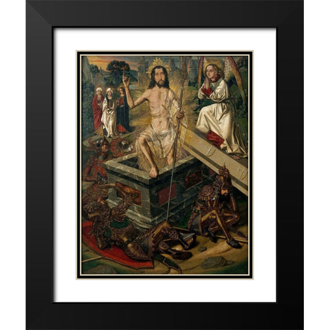 Resurrection Black Modern Wood Framed Art Print with Double Matting by Bermejo, Bartolome