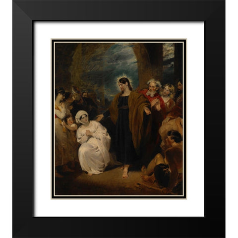 The Virtue of Faith Black Modern Wood Framed Art Print with Double Matting by Harlow, George Henry