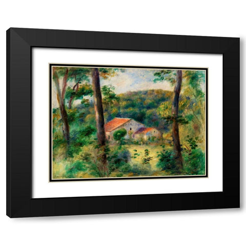 Environs of Briey 1899 Black Modern Wood Framed Art Print with Double Matting by Renoir, Pierre-Auguste