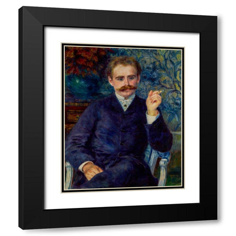 Albert Cahen dAnvers 1881 Black Modern Wood Framed Art Print with Double Matting by Renoir, Pierre-Auguste
