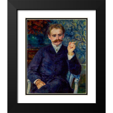 Albert Cahen dAnvers 1881 Black Modern Wood Framed Art Print with Double Matting by Renoir, Pierre-Auguste