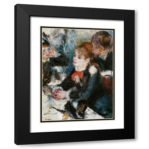 At the Milliners Black Modern Wood Framed Art Print with Double Matting by Renoir, Pierre-Auguste