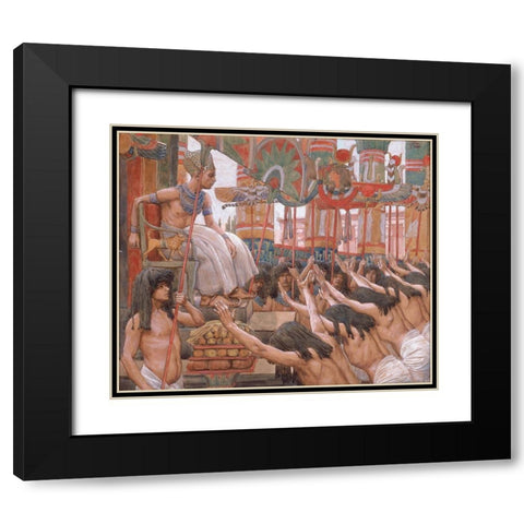 Joseph Dwelleth in Egypt Black Modern Wood Framed Art Print with Double Matting by Tissot, James